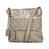 Rieker Front Zip Crossbody Bag - Beige Metallic Combi