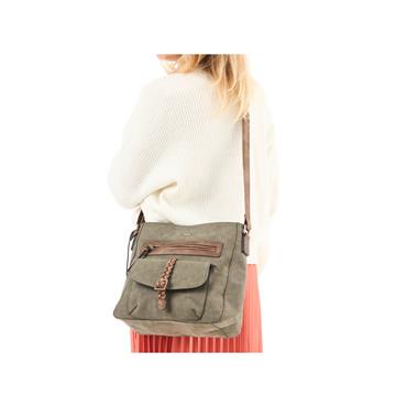 Rieker Shoulder Bag - Green Combi