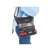 Rieker Crossbody Link And Zip Detail - Black Print