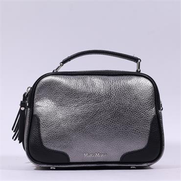 Marco Moreo Inzaghi Double Zip Crossbody - Gun Metal