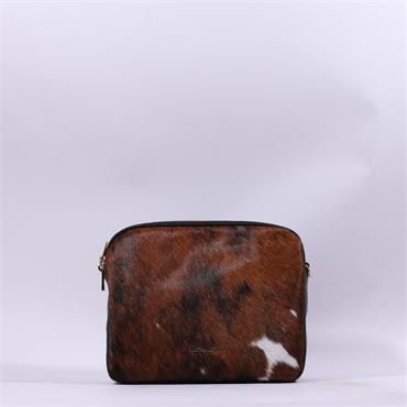 Marco Moreo Bianca Crossbody Twinzip Bag - Cow Print