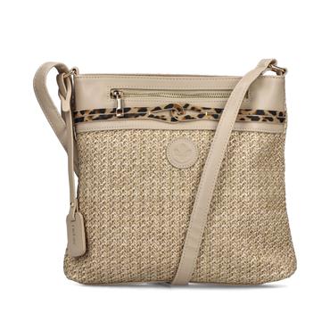 Rieker Crossbody Bag - Beige Leopard Combi