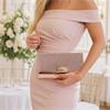 Una Healy Centrefold Clutch Handbag - Rose Gold