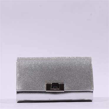 Una Healy Centrefold Clutch Handbag - Chrome