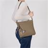 Rieker Side Zip Crossbody Bag - Beige