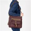 Rieker Shoulder Bag - Burgundy Combi
