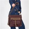 Rieker Shoulder Bag - Burgundy Combi