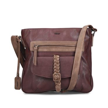 Rieker Shoulder Bag - Burgundy Combi