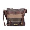 Rieker Crossbody Shimmer Bag - Dark Brown Combi