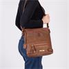 Rieker Crossbody Shimmer Bag - Brown