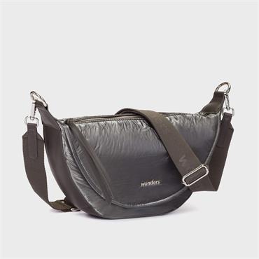 Wonders Muse Crescent Crossbody Bag - Pewter