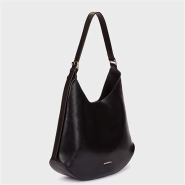 Wonders Mist Hobo Shoulder Bag - Black Leather
