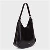 Wonders Mist Hobo Shoulder Bag - Black Leather