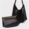 Wonders Mist Hobo Shoulder Bag - Black Leather