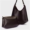 Wonders Mist Hobo Shoulder Bag - Dark Brown Leather