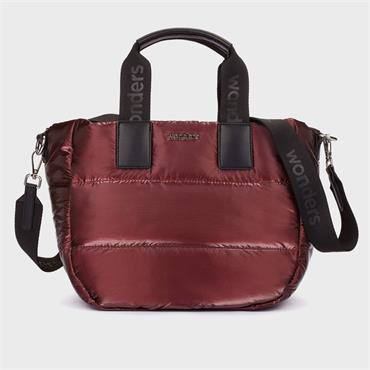 Wonders Vana Padded Nylon Tote Bag - Burgundy