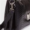 Wonders Drop Thin Strap Handbag - Black Snake