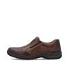Rieker Slip On Shoe Wide Fit - Brown Combination