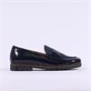 Gabor Elder Classic Slip On Loafer - Navy Patent Combi