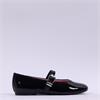 Tamaris Nanala Flat Mary Jane Pump - Black Patent