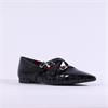 Tamaris Abril Pointed Strappy Flat Shoe - Black