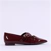 Tamaris Abril Pointed Strappy Flat Shoe - Merlot