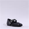 Tamaris Flat Ballerina Strap Buckle - Black