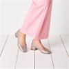 Tamaris Almira Bow Tie Block Heel Pump - Powder