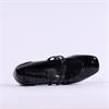 Tamaris Almira Two Strap Low Heel Shoe - Black Patent