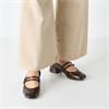 Tamaris Almira Two Strap Low Heel Shoe - Brown Combi