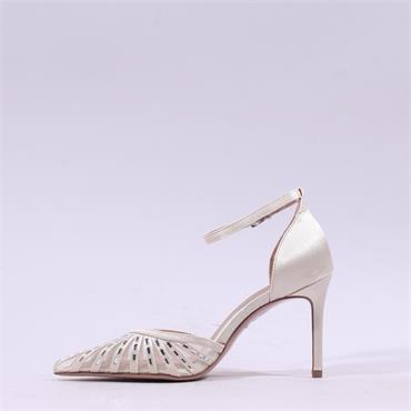 Tamaris Gabbe Mesh Diamante Detail Heel - Pearl