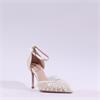 Tamaris Gabbe Mesh Diamante Detail Heel - Pearl