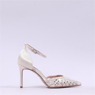 Tamaris Gabbe Mesh Diamante Detail Heel - Pearl
