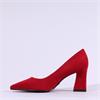 Tamaris Reyna Pointed Block High Heel - Red