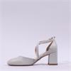 Tamaris Daenerys Cross Strap Block Heel - Platinum