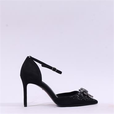 Tamaris Gabbe Jewel Toe Pencil Heel - Black