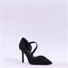 Tamaris Gabbe Diamante Strap Pencil Heel - Black