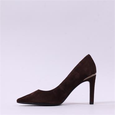 Tamaris Gabbe Classic Pencil High Heel - Mocha Suede