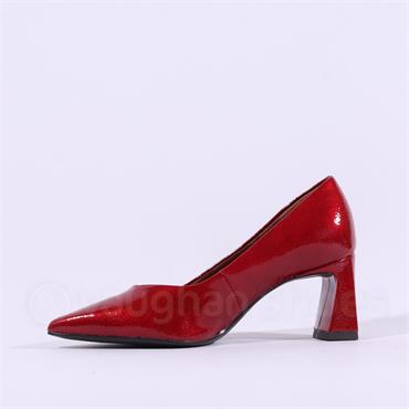 Tamaris Aquila Pointed Block High Heel - Red