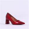 Tamaris Aquila Pointed Block High Heel - Red
