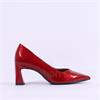 Tamaris Aquila Pointed Block High Heel - Red