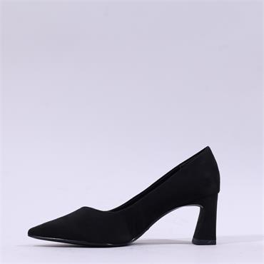 Tamaris Aquila Pointed Block High Heel - Black