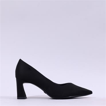 Tamaris Aquila Pointed Block High Heel - Black