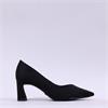 Tamaris Aquila Pointed Block High Heel - Black