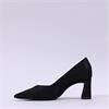 Tamaris Aquila Pointed Block High Heel - Black Sparkle