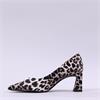 Tamaris Aquila Pointed Block High Heel - Leopard Print