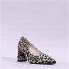 Tamaris Aquila Pointed Block High Heel - Leopard Print