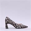 Tamaris Aquila Pointed Block High Heel - Leopard Print