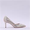 Tamaris Nyra Pointed Toe High Heel - Pearl Sparkle