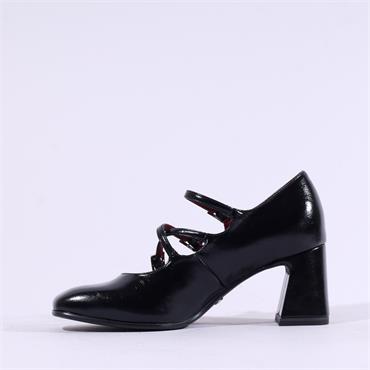 Tamaris Lucca Strappy Block Heel Shoe - Black